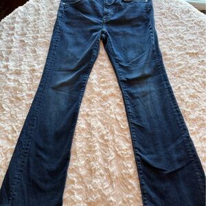 Pilcro Women's Boot Cut Jeans in Deep Blue